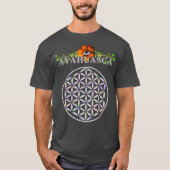 Ayahuasca Mandala Sacred Geometry Flower of Life T-shirt (Voorkant)