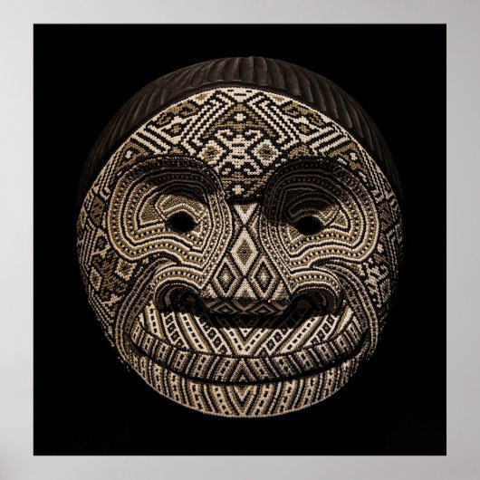 Ayahuasca Mask Chaquiras Poster (Voorkant)