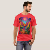 Ayahuasca Phoenix: Een fluorescerende reis naar Ed T-shirt (Voorkant volledig)
