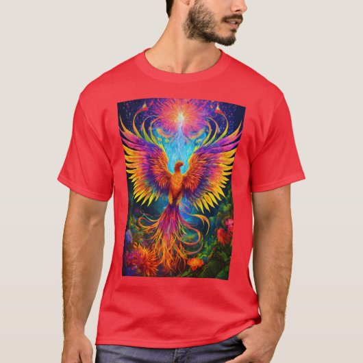 Ayahuasca Phoenix: Een fluorescerende reis naar Ed T-shirt (Voorkant)