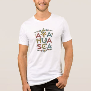 Ayahuasca Tribale Geometrie Grafisch T-shirt