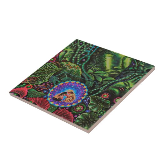 Ayahuasca Vision Tegeltje (Zijkant)