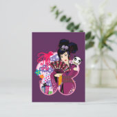 Ayaka in de stad Harajuku Briefkaart (Staand voorkant)