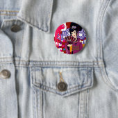 Ayaka in de stad Harajuku Ronde Button 5,7 Cm (In situ)
