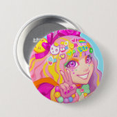 Ayako Ronde Button 7,6 Cm (Voorkant /achterkant)