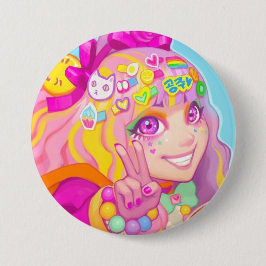 Ayako Ronde Button 7,6 Cm (Voorkant)