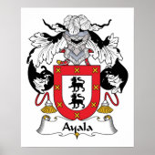 Ayala Family Crest Poster (Voorkant)