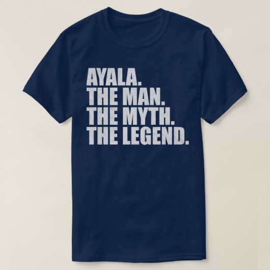 AyalaAyala Achternaam Ayala Surna T-shirt (Design voorkant)