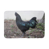 Ayam Cemani Cochmakreel Black Chicken Rooster Badmat (Voorkant)