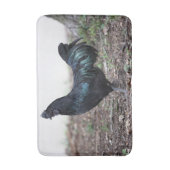 Ayam Cemani Cochmakreel Black Chicken Rooster Badmat (Voorkant Verticaal)