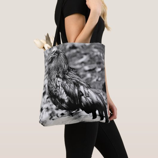 Ayam Cemani Mono Tote Bag (Dichtbij)