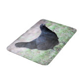 Ayam Cemani Pullet Young Hen Symmetrical Badmat (Gekanteld)