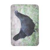 Ayam Cemani Pullet Young Hen Symmetrical Badmat (Voorkant Verticaal)