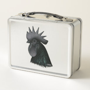 Ayam Cemani Rooster Head