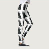 Ayam Cemani Rooster Head Leggings (Rechts)