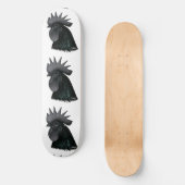 Ayam Cemani Rooster Head Persoonlijk Skateboard (Voorkant)