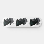Ayam Cemani Rooster Head Persoonlijk Skateboard (Horizontaal)