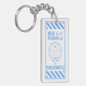Ayanami Rei Neon Genesis Evangelion Thema badge Sleutelhanger (Voorkant Links)