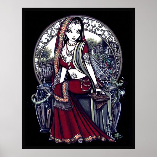 Ayanna Eastern Belly Dancer Fairy Poster (Voorkant)