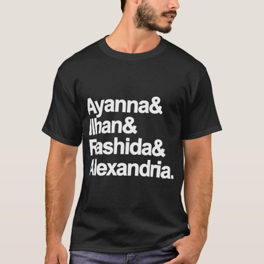 Ayanna Ilhan Rashida Alexendria T-shirt (Voorkant)