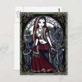 "Ayanna" Secret Fairy Garden Briefkaart (Voorkant / Achterkant)