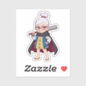 Ayase Seiko Chibi Style Illustration Sticker (Vel)