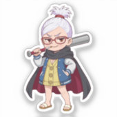 Ayase Seiko Chibi Style Illustration Sticker (Voorkant)