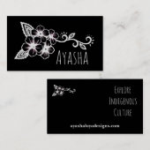 Ayasha Inheemse Floral Visitekaartje (Voorkant / Achterkant)