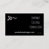 Ayasha Inheemse Floral Visitekaartje (Achterkant)