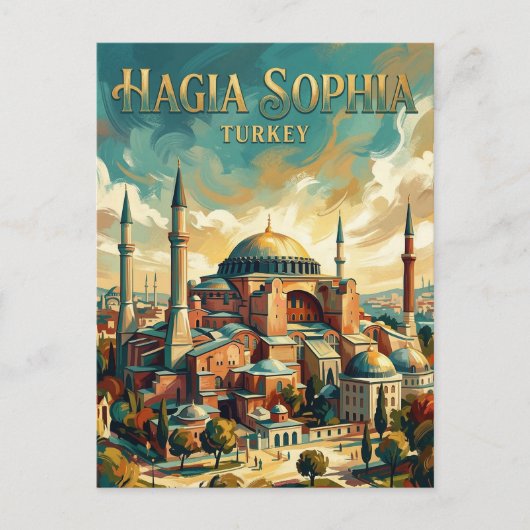 Ayasofya Turkije Briefkaart (Voorkant)