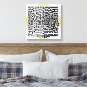 Ayat al-Kursi (De Troonvers) Soera 2:255 Canvas Afdruk (Insitu (Slaapkamer))
