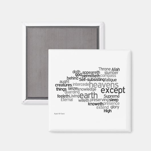 Ayat Al Kursi Magnet (Voorkant / Achterkant)