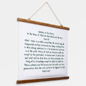 Ayat Ul Kursi Hangend Wandkleed (Gebogen)