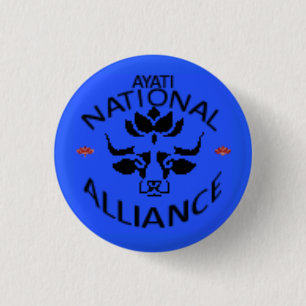 Ayati Nationale Alliantie Partij Logo Ronde Button 3,2 Cm
