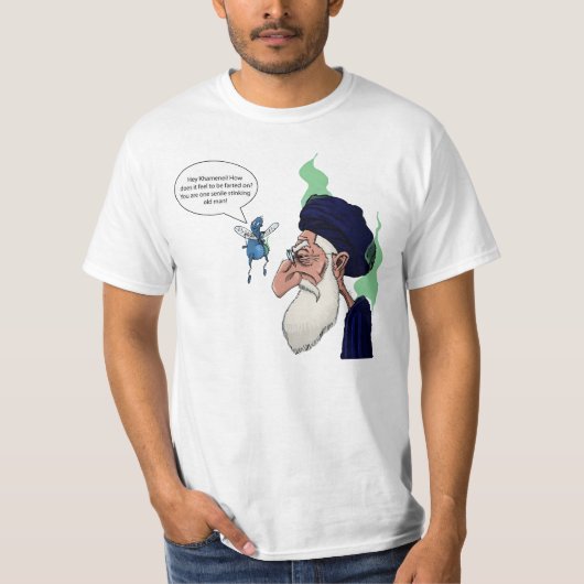 Ayatollah Khamenei grappig T-shirt (Voorkant)