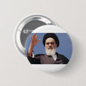 Ayatollah Khomeini Badge Ronde Button 5,7 Cm (Voorkant /achterkant)