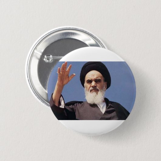 Ayatollah Khomeini Badge Ronde Button 5,7 Cm (Voorkant /achterkant)