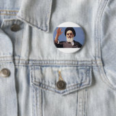 Ayatollah Khomeini Badge Ronde Button 5,7 Cm (In situ)