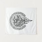 Ayatul Kursi Arabisch kalligrafie Quran Verses Wandkleed (Voorkant (horizontaal))