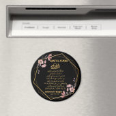 Ayatul Kursi Bloemen Goud Moslim Huwelijksgunst Magneet (Insitu (Vaatwasser))