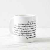 Ayatul Kursi Coffee Mok (Voorkant links)