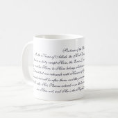 Ayatul Kursi koffiemok (Voorkant links)