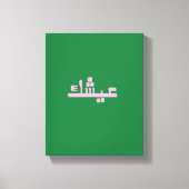 Aychek Tunisia Canvas Print | Retro Arabic Thank  (Voorkant)