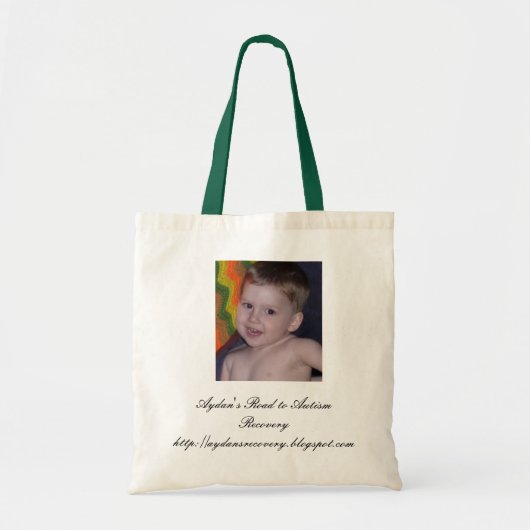Aydans Recovery Foto, Aydan's Road naar Autism R.. Tote Bag (Voorkant)