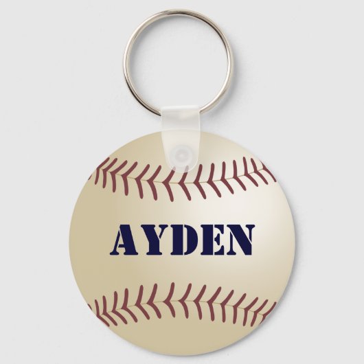 Ayden Baseball Keychain by 369MyName (Voorkant)