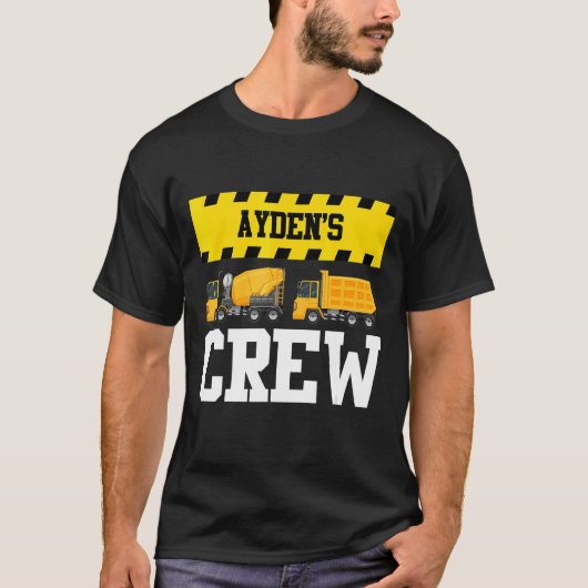 Ayden Construction Crew Custom Dumptruck Dump Truc T-shirt (Voorkant)