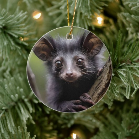 "Aye-aye in een boom" Keramisch Ornament (Boom)