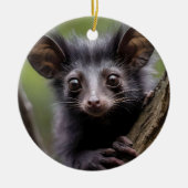"Aye-aye in een boom" Keramisch Ornament (Voorkant)