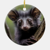 "Aye-aye in een boom" Keramisch Ornament (Achterkant)