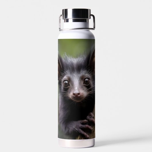 "Aye-aye in een boom" Waterfles (Achterkant)